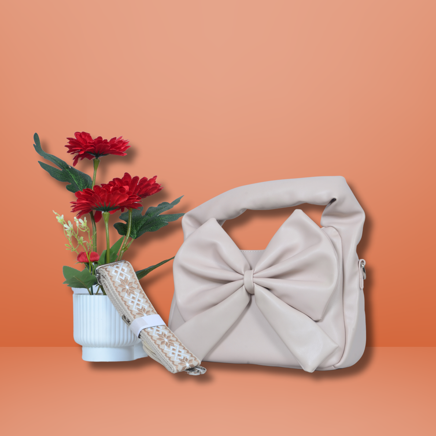 Hazel bow handbag