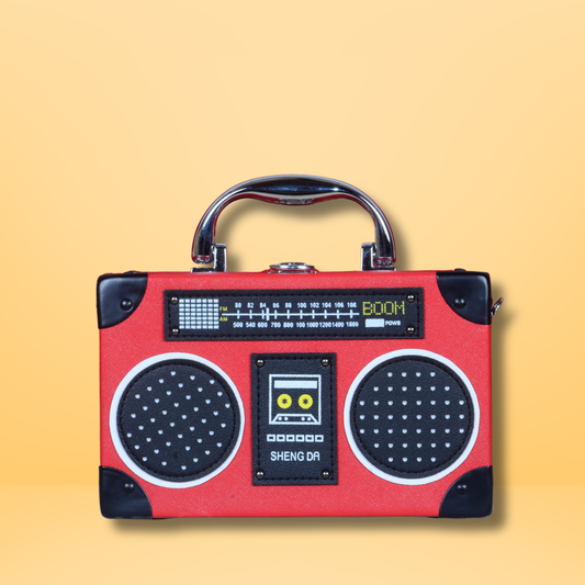 Retro radio handbag